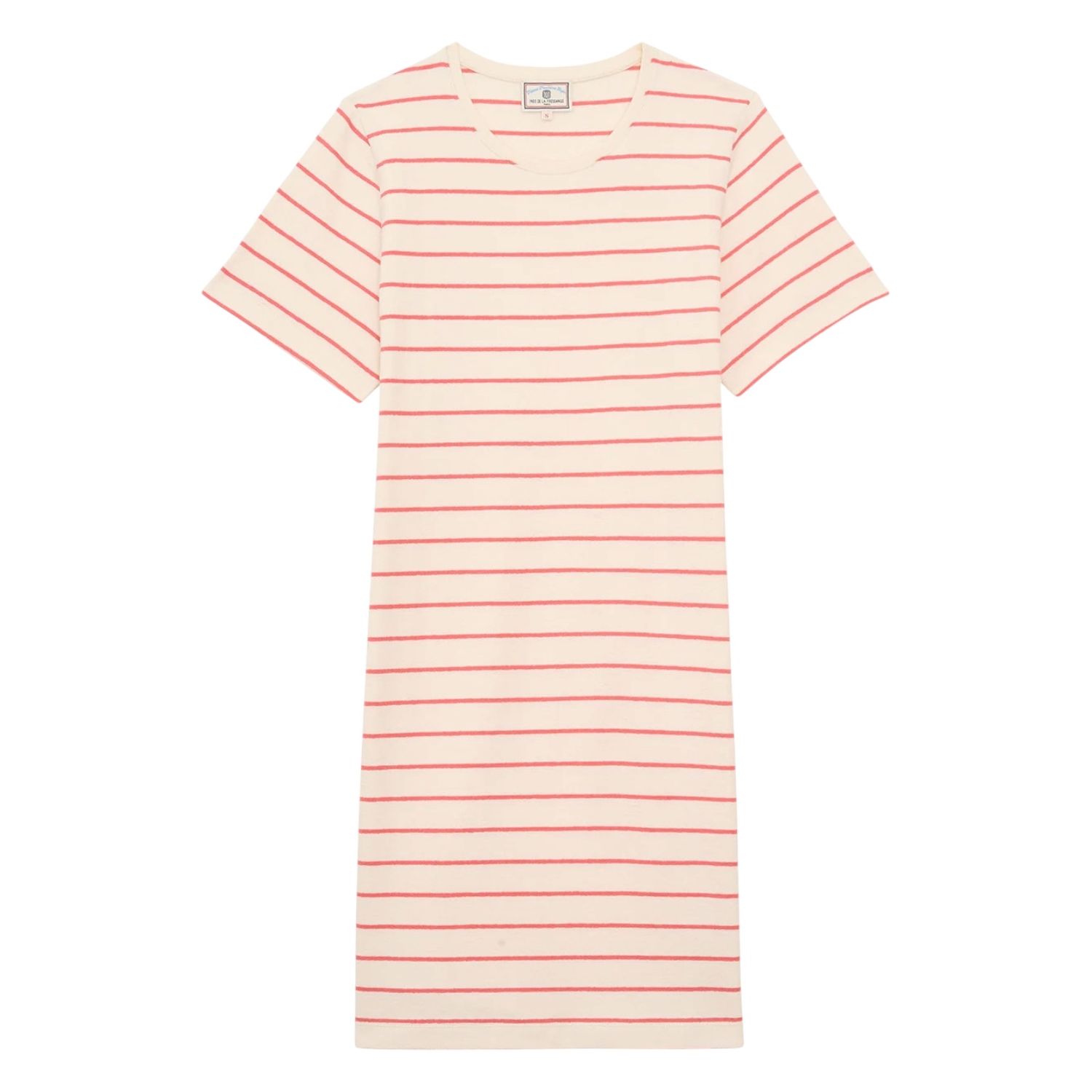 Axelle Tee Shirt Dress - Pink White