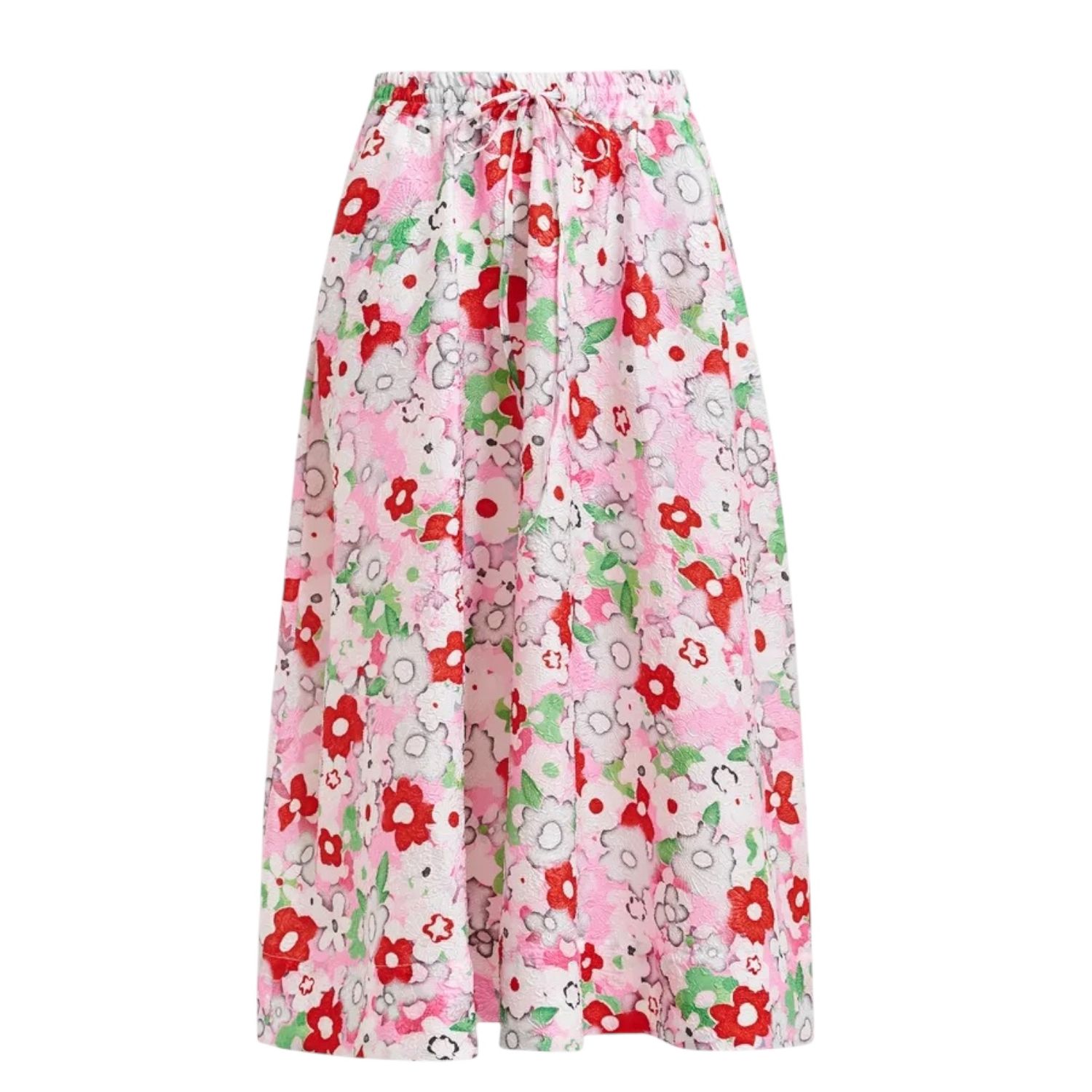Julianne A Line Midi-Skirt - Cotton Candy