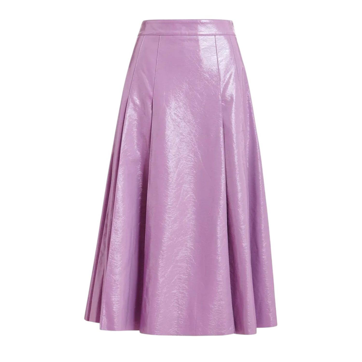 Jib Faux Leather Skirt - Bright Mauve