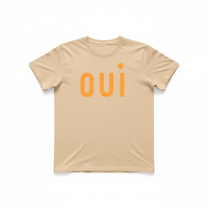 Classic Oui Tee - Sand