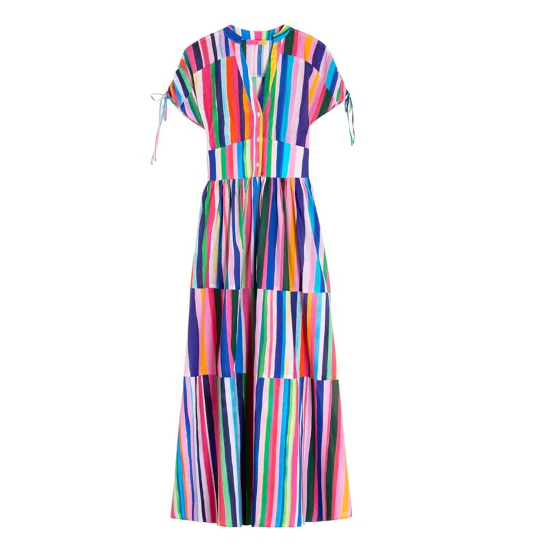 Linda Dress - Multi Stripe