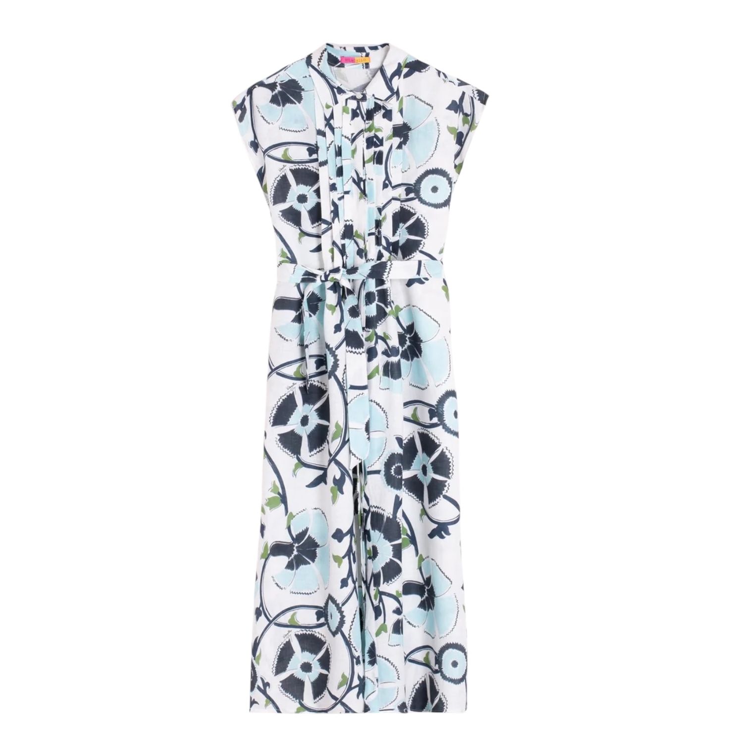 Jaretas Dress - Floral Azul