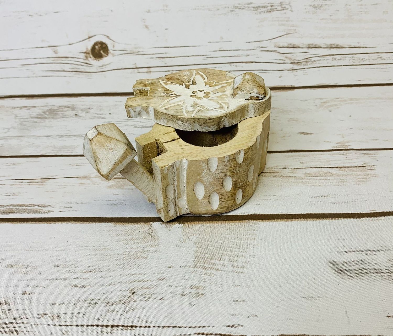 Wood Spice Swivel Top Box