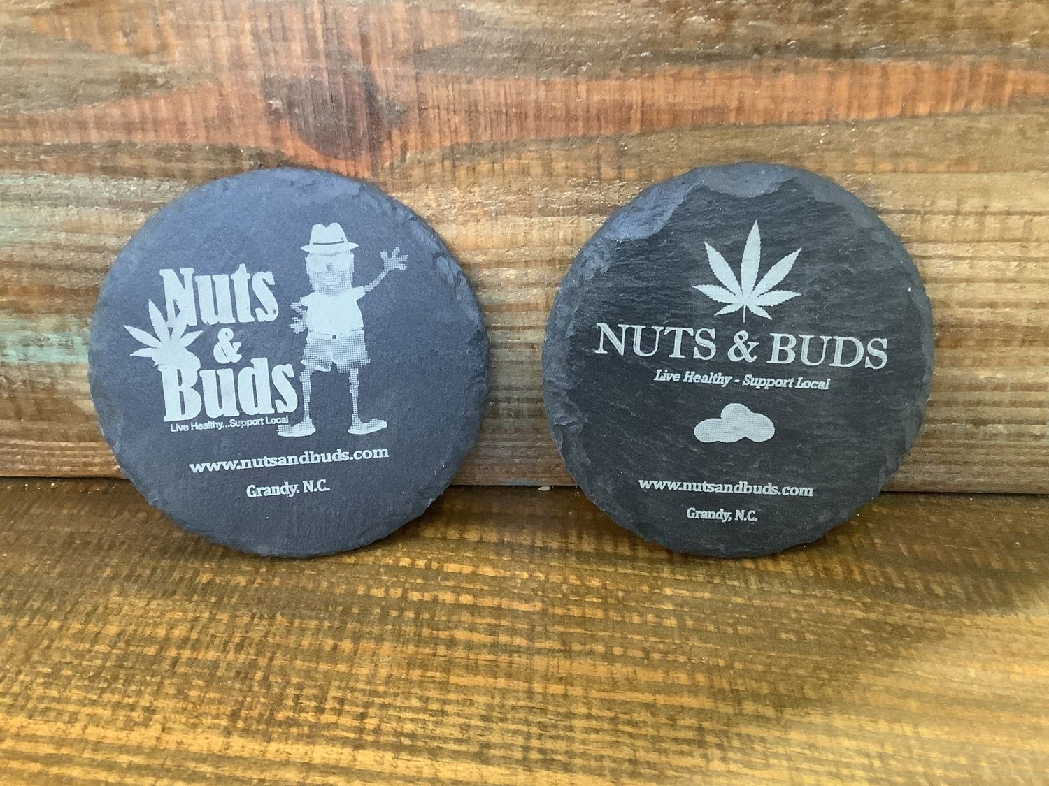 Nuts &amp; Buds Slate Coaster