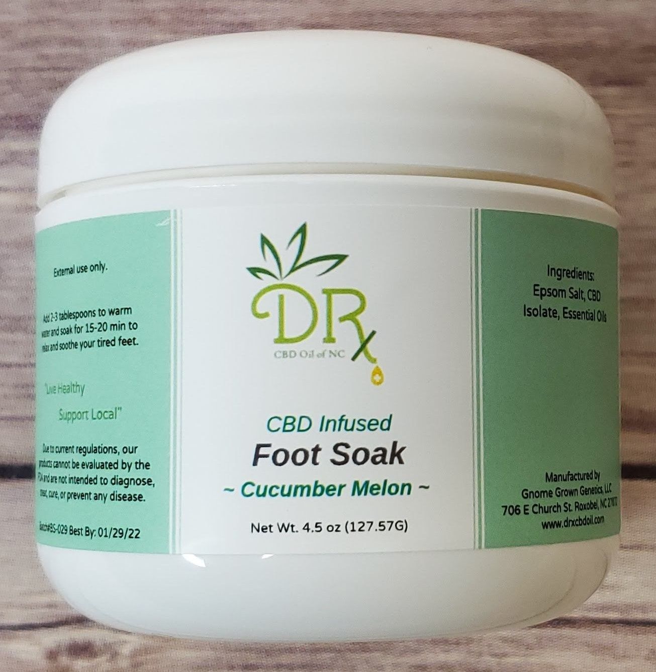 DREx CBD Infused Foot Soak - Cucumber Melon
