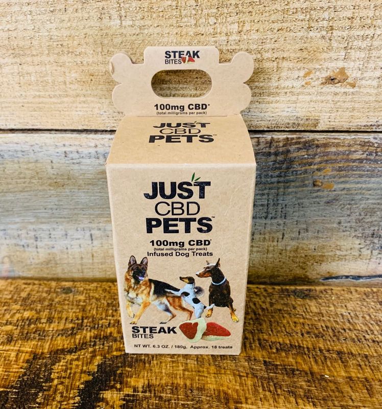 Just CBD  Dog Treats - Steak