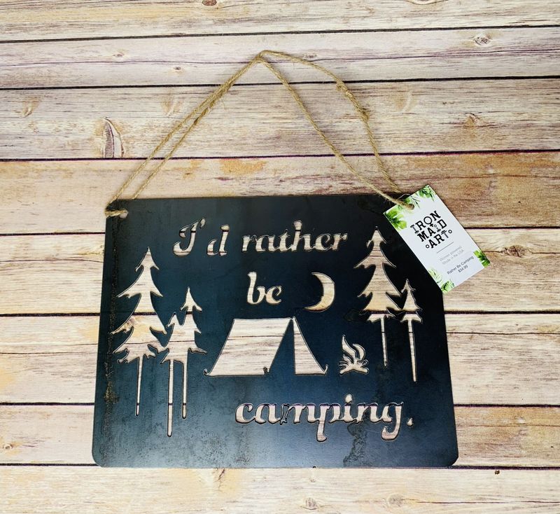 Rather Be Camping - Metal Sign