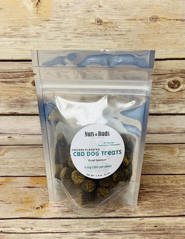 Nuts &amp; Buds CBD Infused Dog Treats - 5mg/Treat