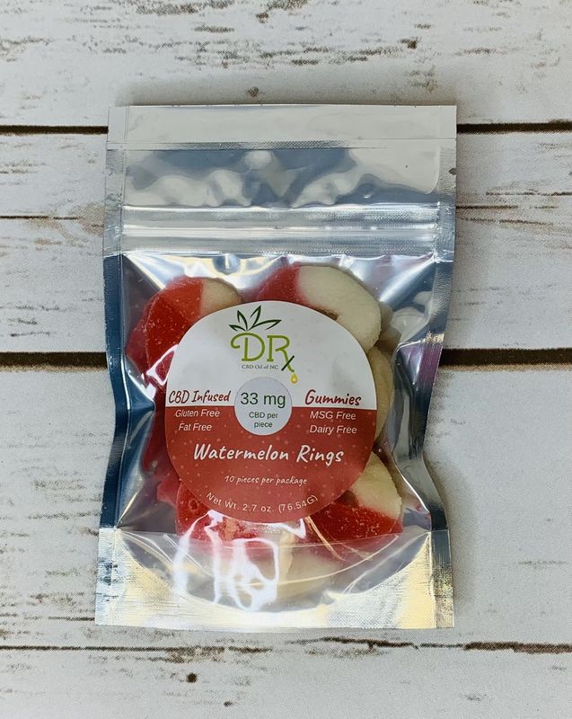 DRx CBD Gummy Rings - Watermelon