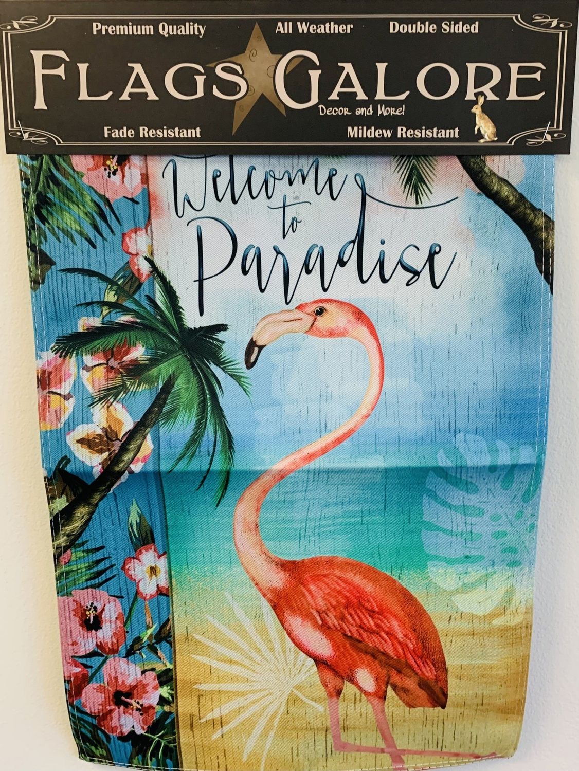 Flag-Welcome To Paradice Garden Flag