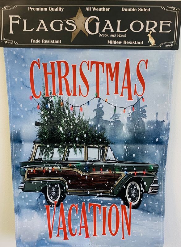 Christmas Vacation Wagon - Garden Flag