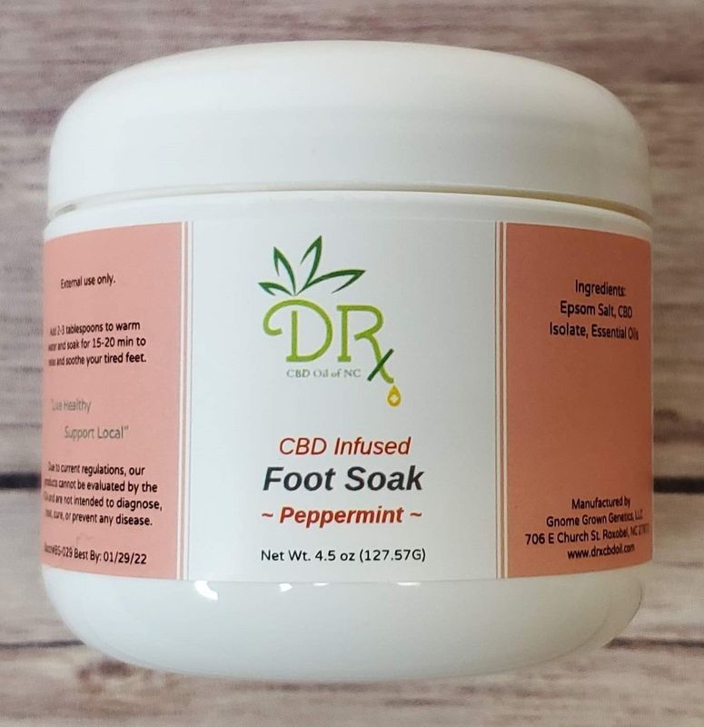 DRx CBD Infused Foot Soak - Peppermint &amp; Tee Tree Oil