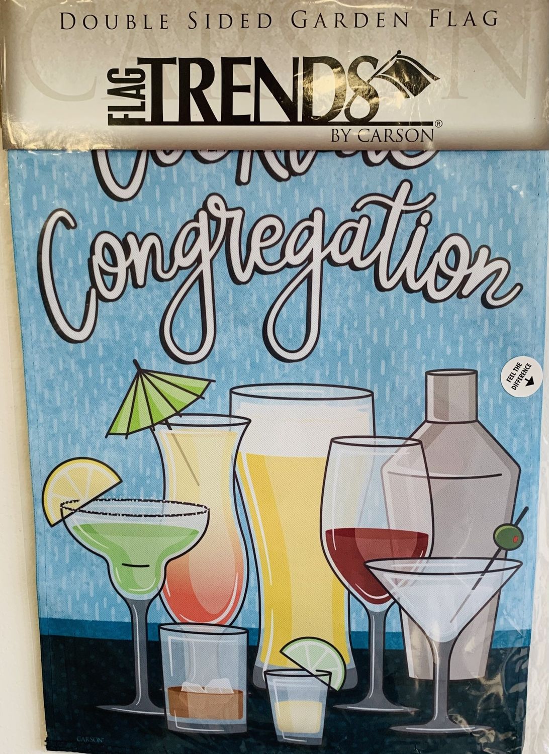 Flag-Cocktail Congregation Garden Flag