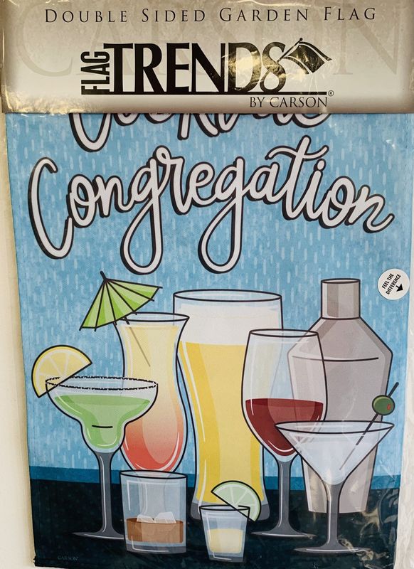 Flag-Cocktail Congregation Garden Flag