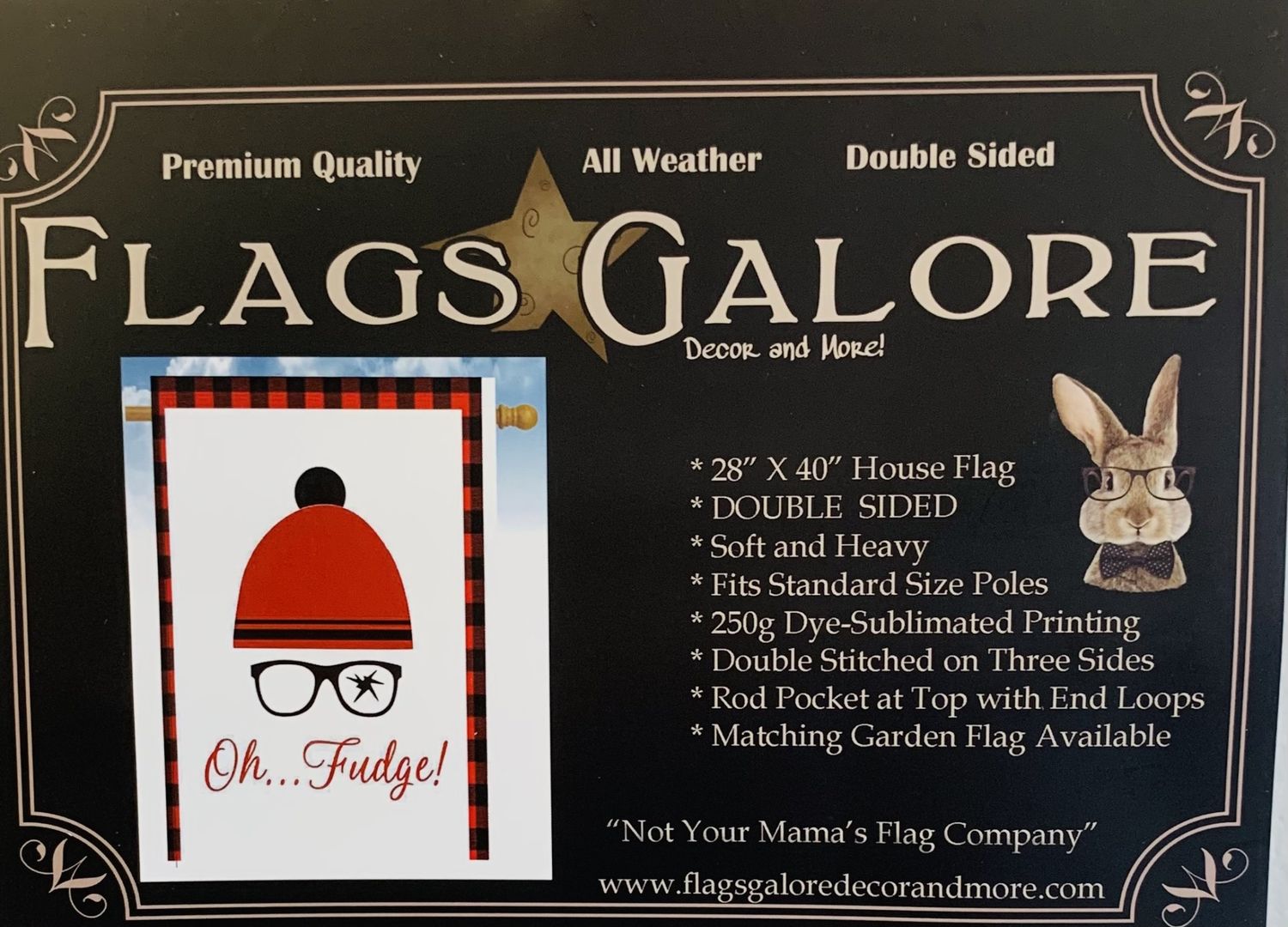 Flag-Oh Fudge House Flag