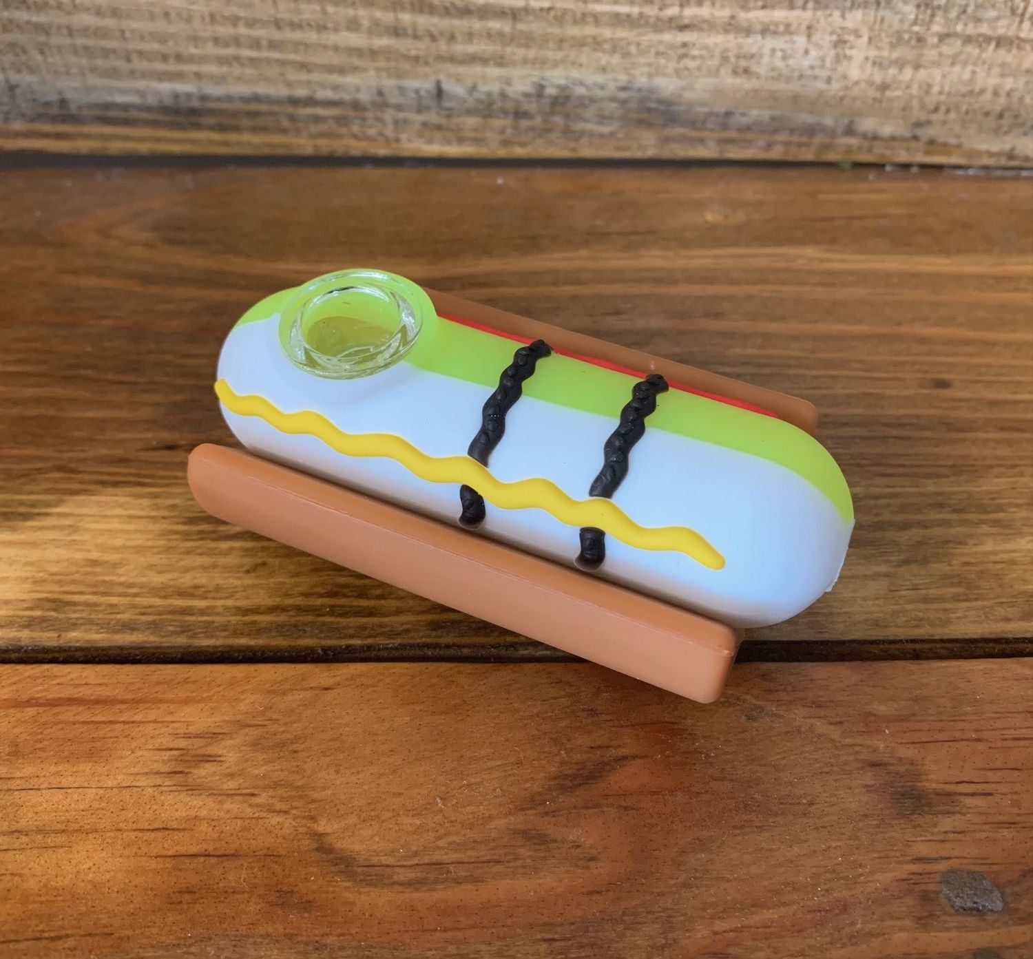 Silicone Glass Pipe - Hot Dog