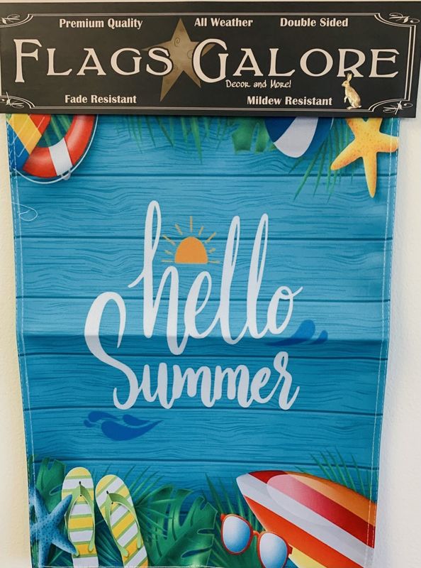 Flag-Hello Summer Garden Flag