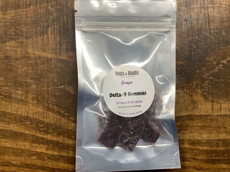 Nuts &amp; Buds (Delta 9) Grape - 10mg per gummie