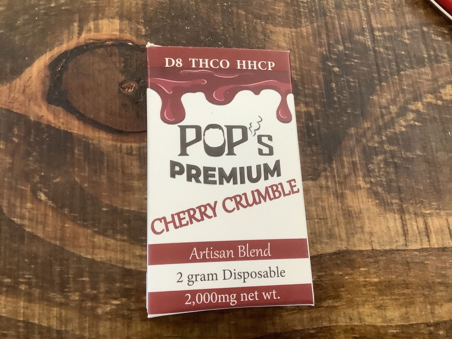 POP’s Premium D8 cart ( Cherry Crumble - THCO &amp; HHCP) 2g