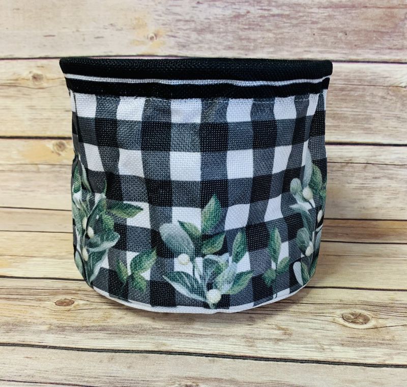Pot Cover-Buffalo Check Home 51/2&quot;