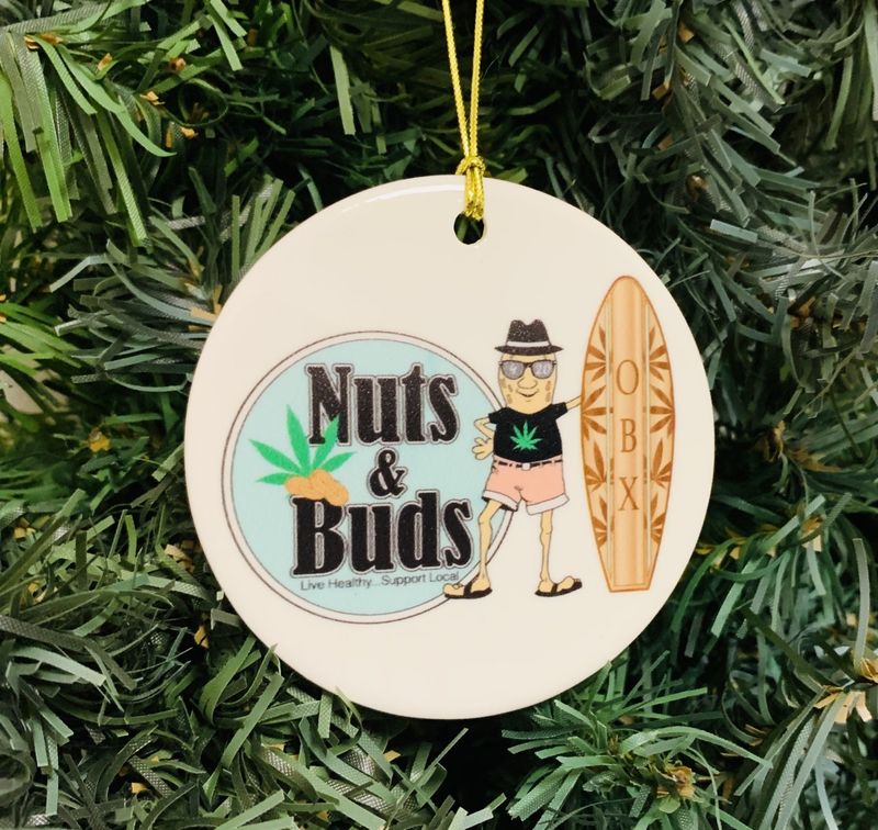 Nuts &amp; Buds Ceramic Ornament