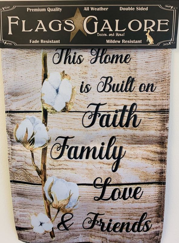 Flag-This House Is Built Garden Flag