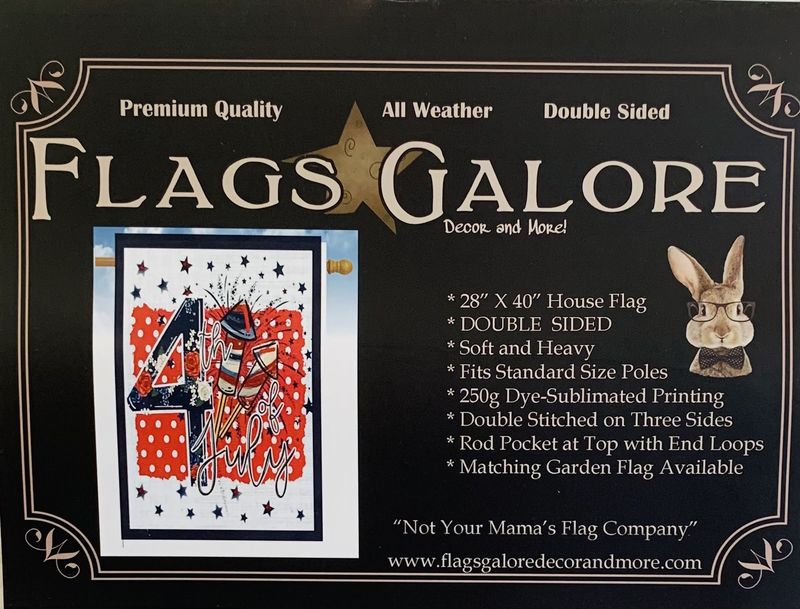 Flag-Fourth of July House Flag