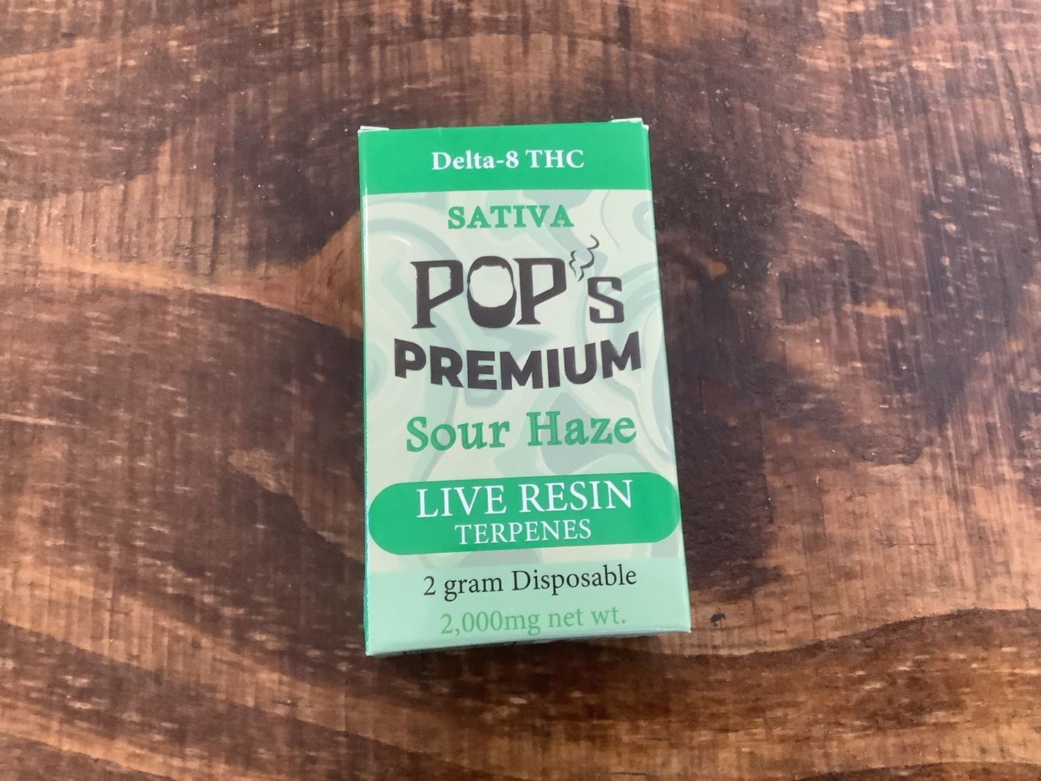 POP’s Premium D8 cart (Sour Haze - Sativa) 2g