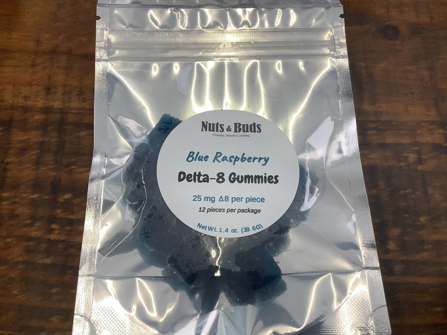 Nuts and Buds (Delta 8) Blue Rasberry Lemonade -25mg per piece