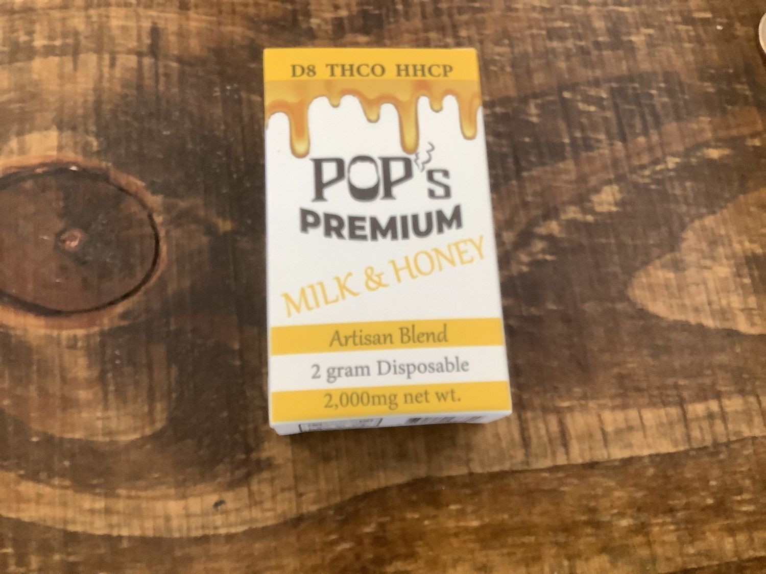 POP’s Premium D8 cart (Milk and Honey - THCO &amp; HHCP) 2g