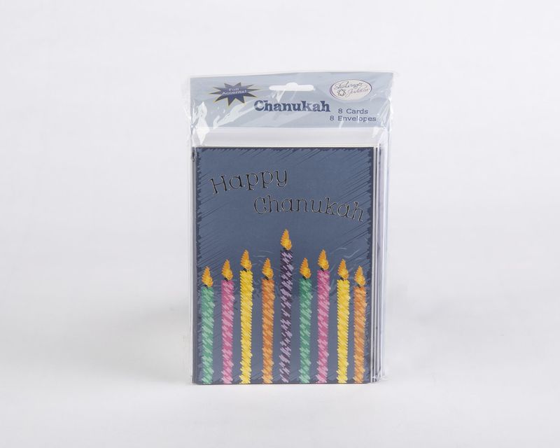 Chanukah Cards Bright candles
