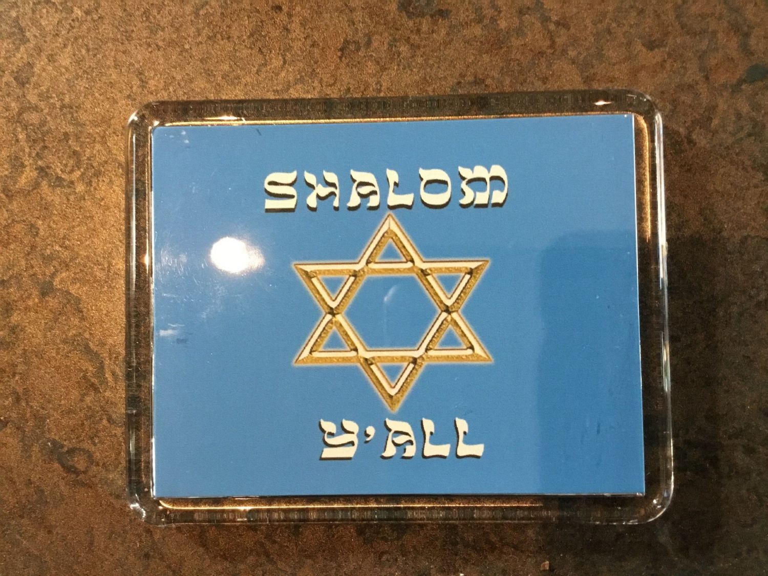 Magnet, Shalom Y&#39;all acrylic