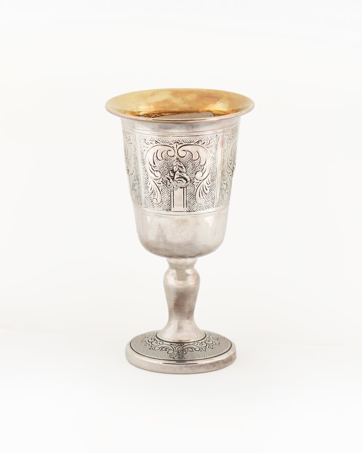 Kiddush Cup SS w/ Stamped Design
