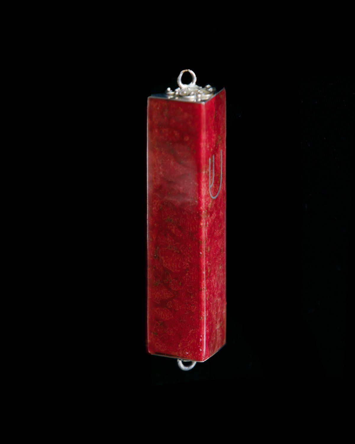 Bali Chai Red Coral Triangle Mezuzzah