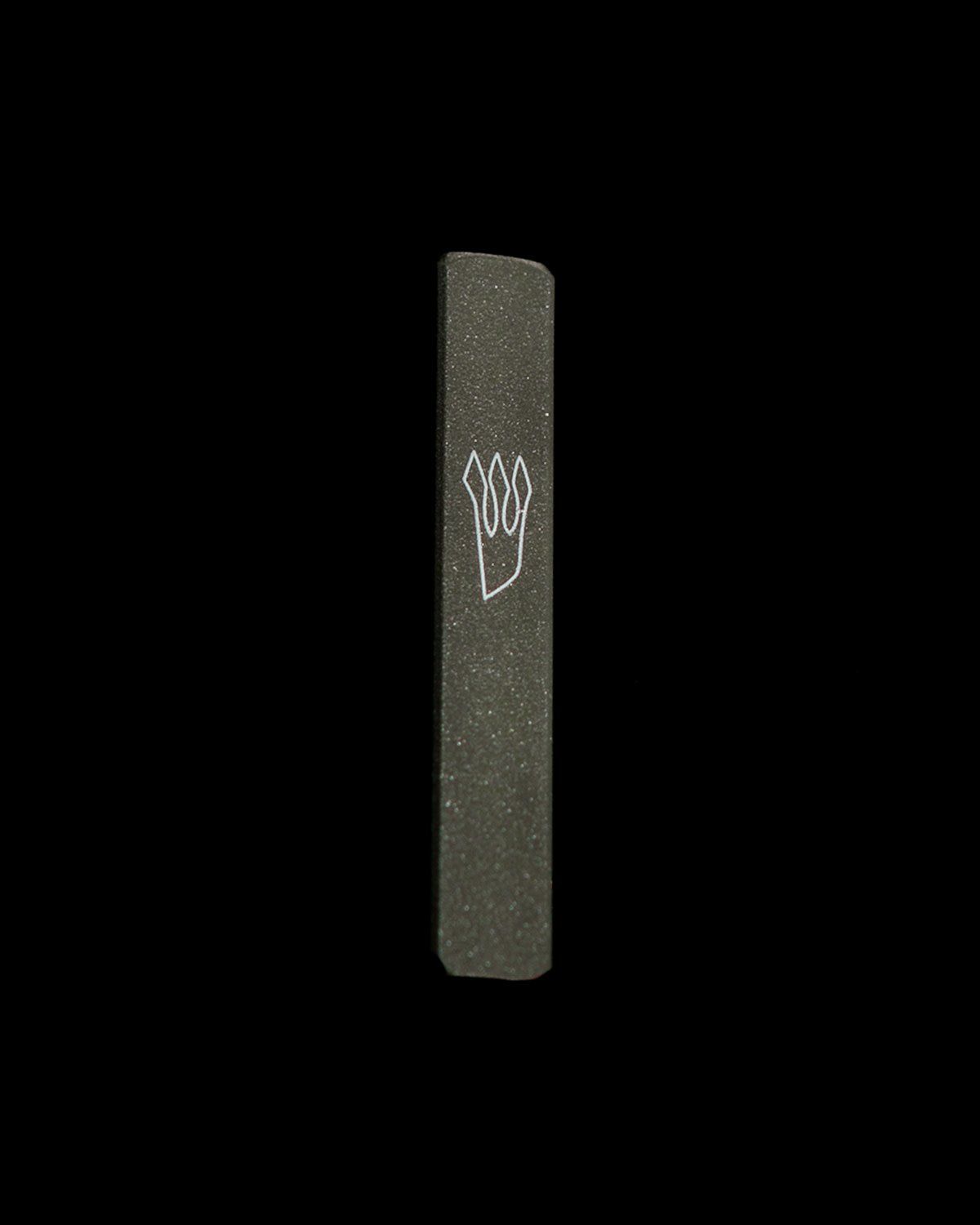 Mezuzah Aluminum Sm/ Gr Spkl