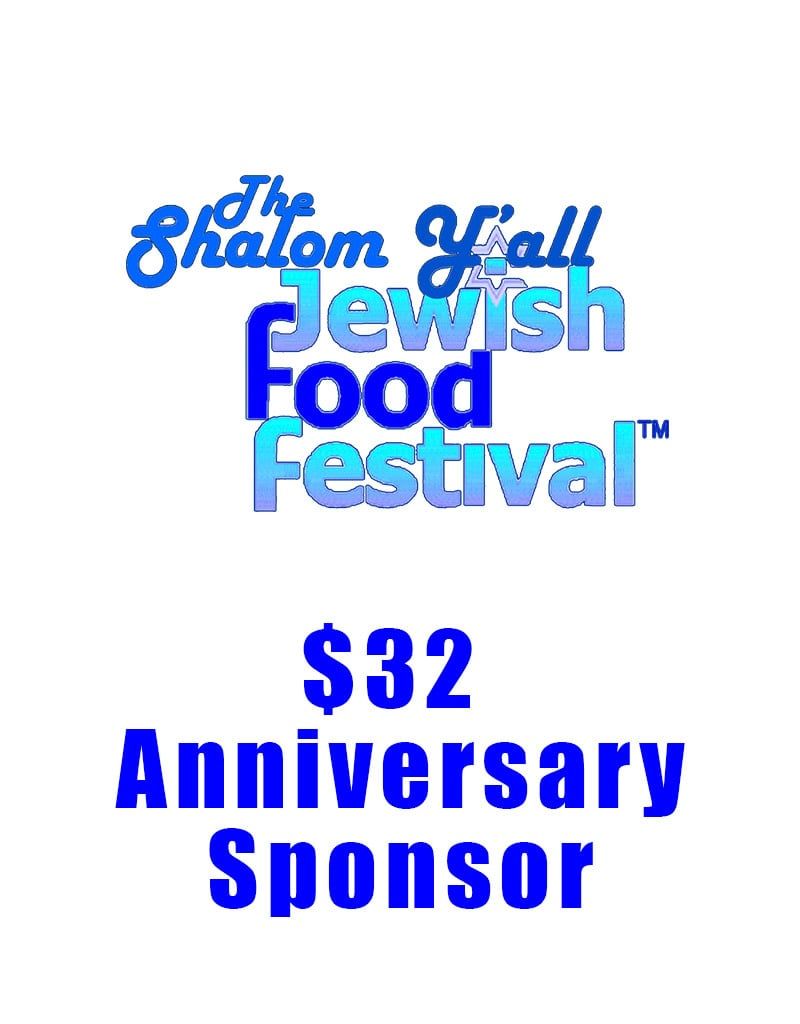 $32 Annivesary Sponsor
