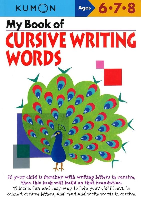 Kumon CURSIVE WRITING WORDS