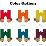 NameTrain Bright Color Letter W