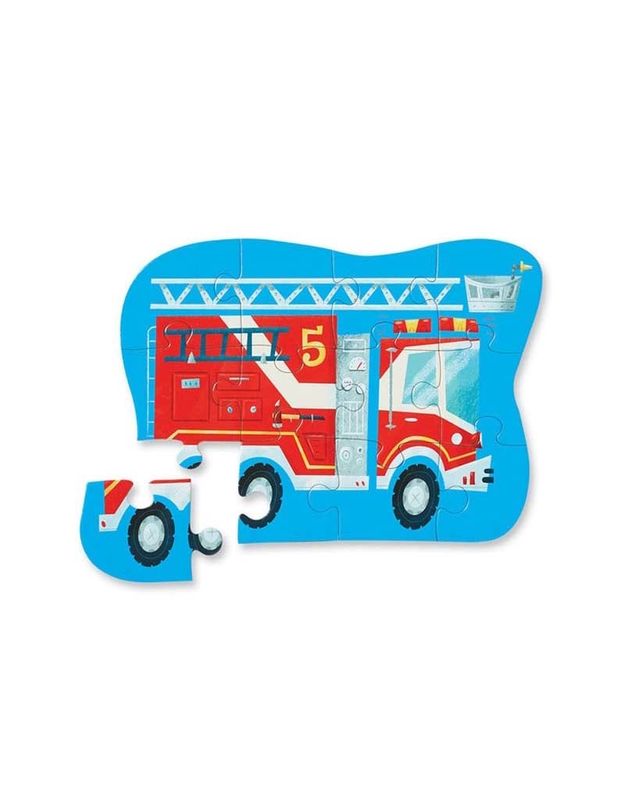 12pc Mini Puzzle Fire Truck