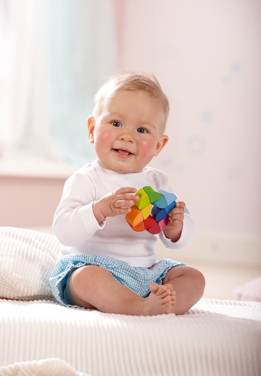 Haba Rainbow Ring Clutching Toy