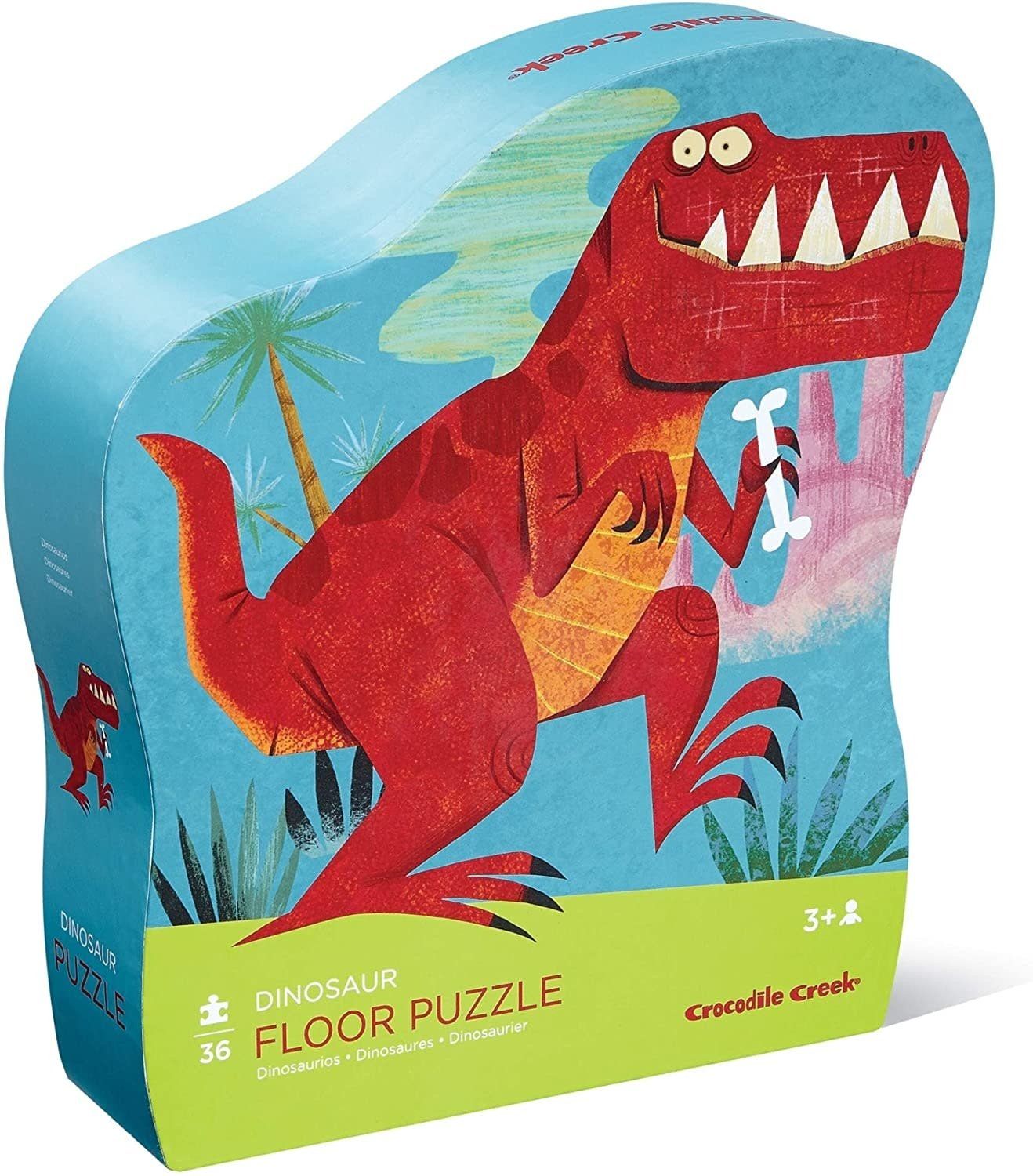36 pc Shaped Box Floor Puzzle/Dinosaur