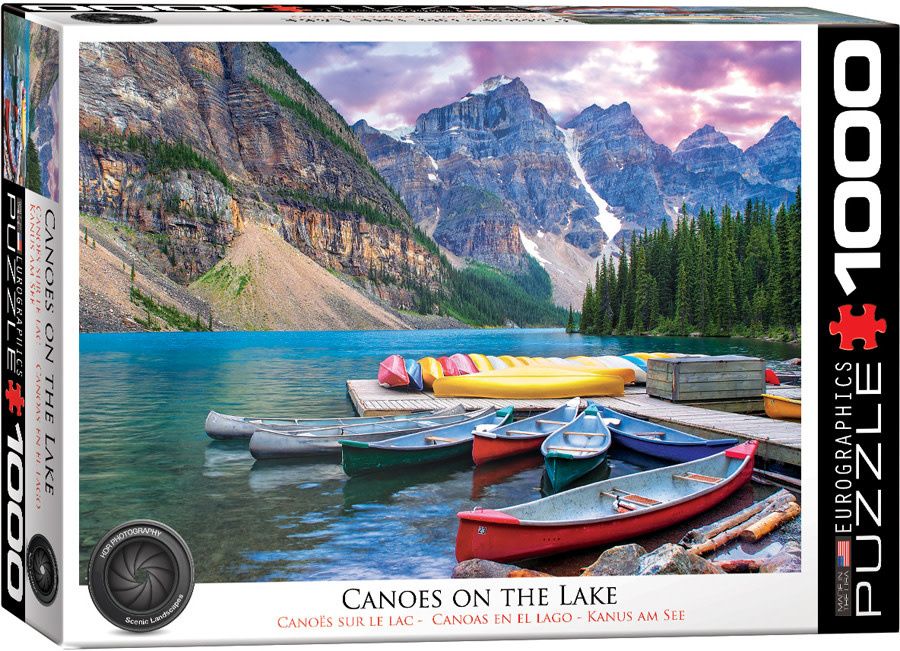 1000pc Canoes on the Lake