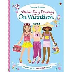 Sticker Dolly Dressing on Vacation