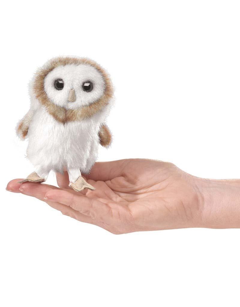 Folkmanis MINI OWL, BARN Finger Puppet
