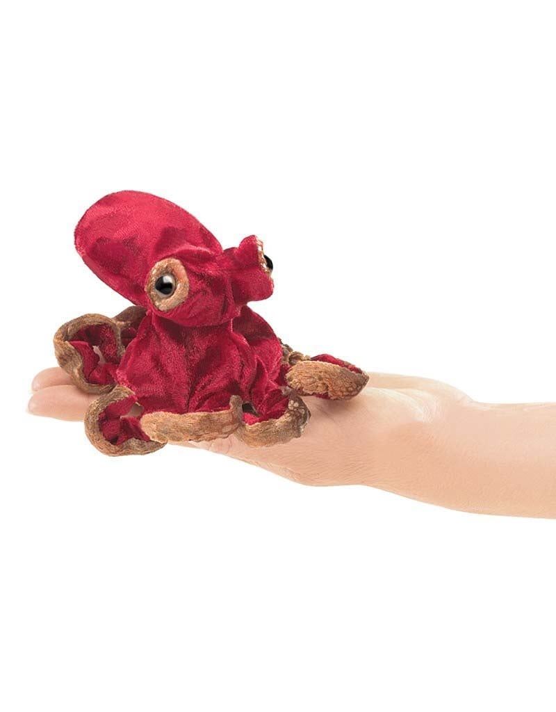 Folkmanis Mini Red Octopus FInger Puppet