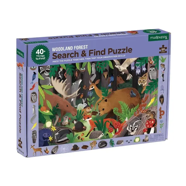 64pc Search &amp; Find Woodland Forest Puzzle