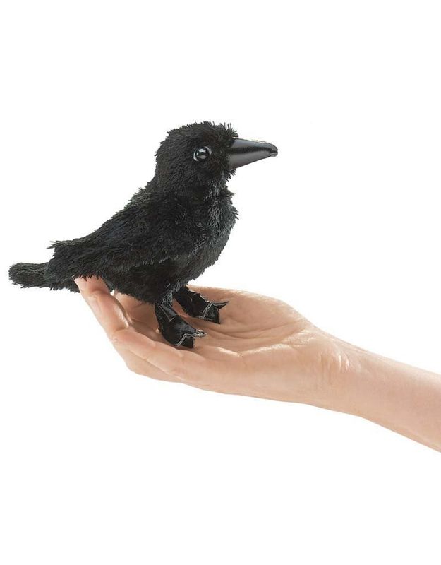 Folkmanis MINI RAVEN Finger Puppet
