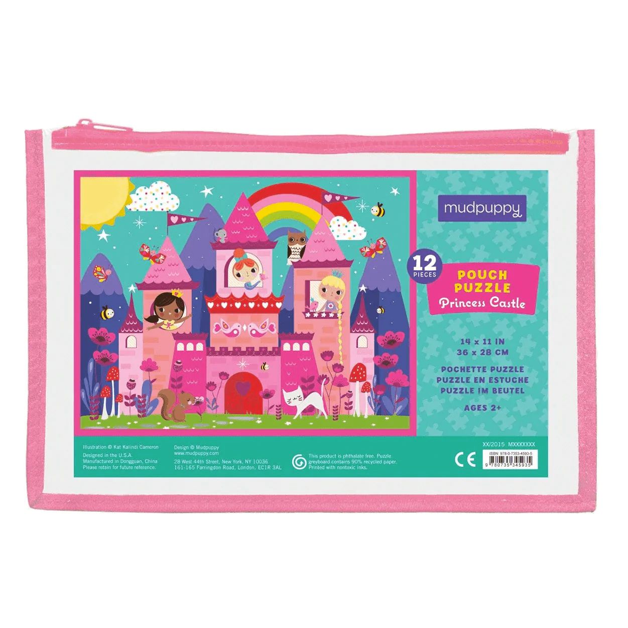 Pouch Puzzle 12pc Princess Castle