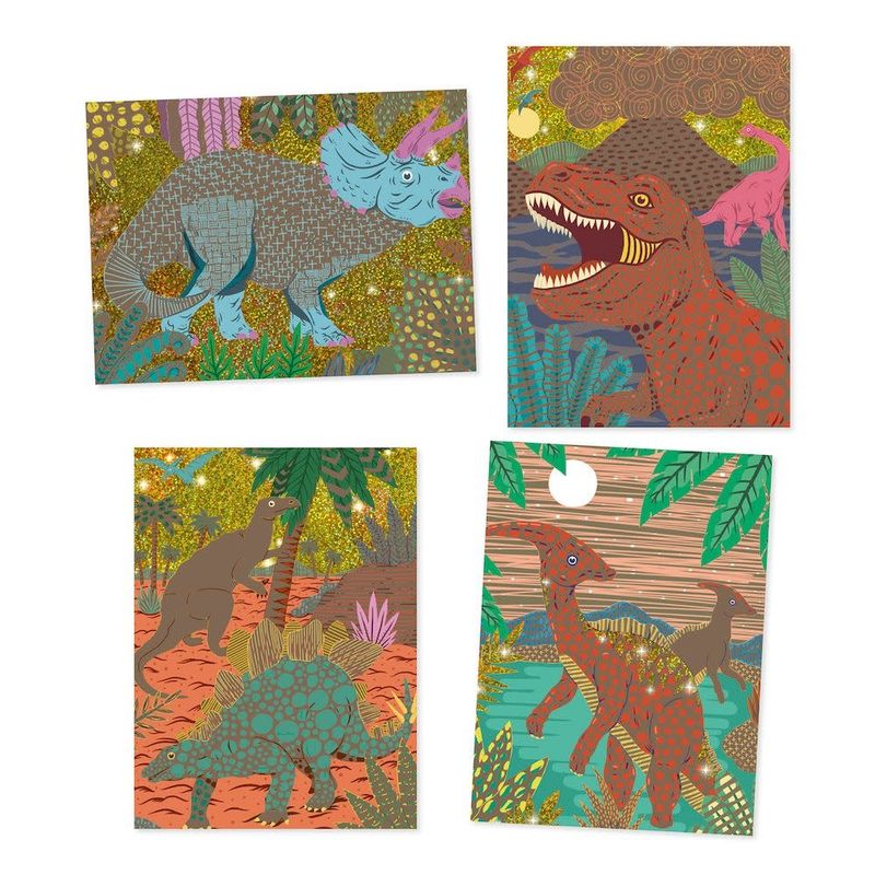 **Djeco Scratch Cards When Dinosaurs Reigned