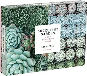 500PC Double Sided Succulent Garden